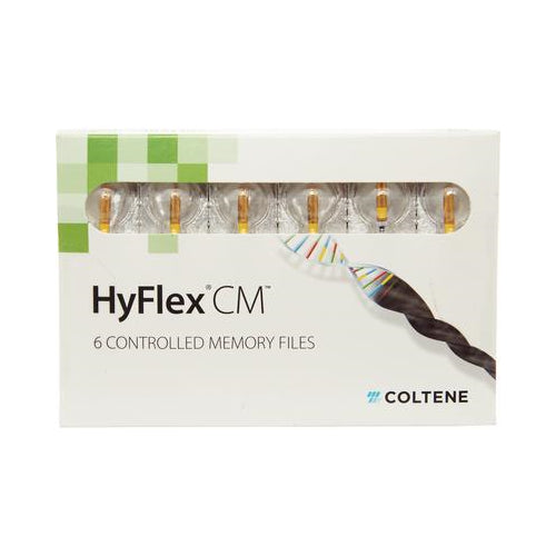 Coltene Whaledent H8210420 Hyflex CM NiTi Memory Files 21mm .04 #20 6/Pk Coltene Whaledent H8210420 Hyflex CM NiTi Memory Files 21mm .04 #20 6/Pk